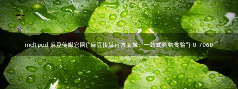 麻豆视频在线看更新：md1pud 麻豆传媒官网(\